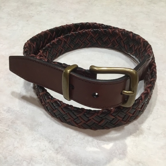 Columbia Men’s Leather Braided Belt - Picture 2 of 5